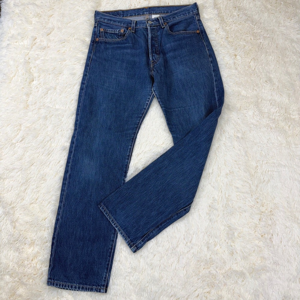 Vintage Early 90s Levi's 501 xx Mens 32x32 Blue Indigo Straight Leg Americana